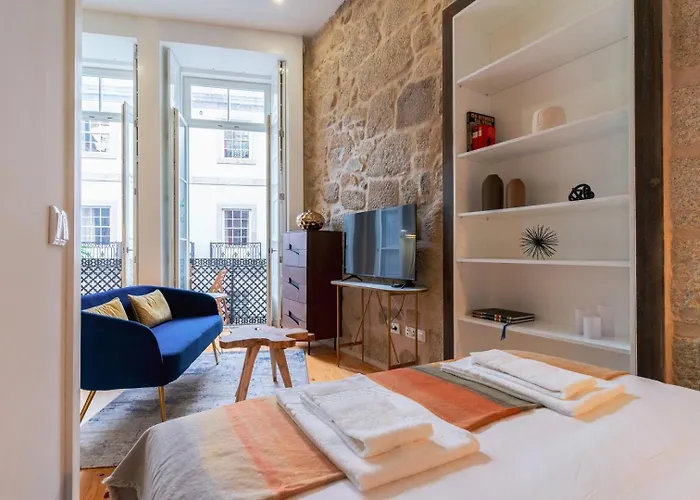 아파트 Stylish Loft With Balcony And Douro River View