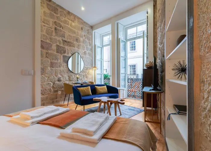 아파트 Stylish Loft With Balcony And Douro River View